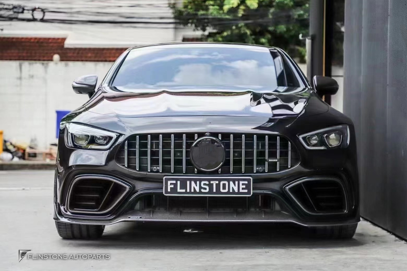 Auto Parts Carbon Fiber Body Kit for Mercedes AMG GT63S GT63S Upgraded Bras-style Front Scoop Diffuser Spoiler Body Kit