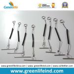 Plastic Black Slim Coiled Lanyard Pen Tether Stop Lost Cable