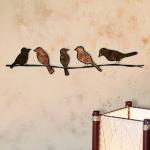 Creative Vintage Metal Wall Art Decor OEM Logo 28.5 Inch Length