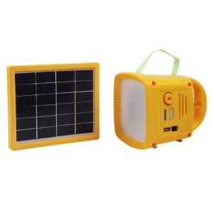 China Poly Crystalline Solar Power LED Lantern 3W 6V Portable Rechargeable Light factory