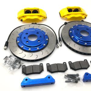 China 16in Rear Wheel 7600 4 Pot Brake Kit 300x24mm Yellow Blue factory