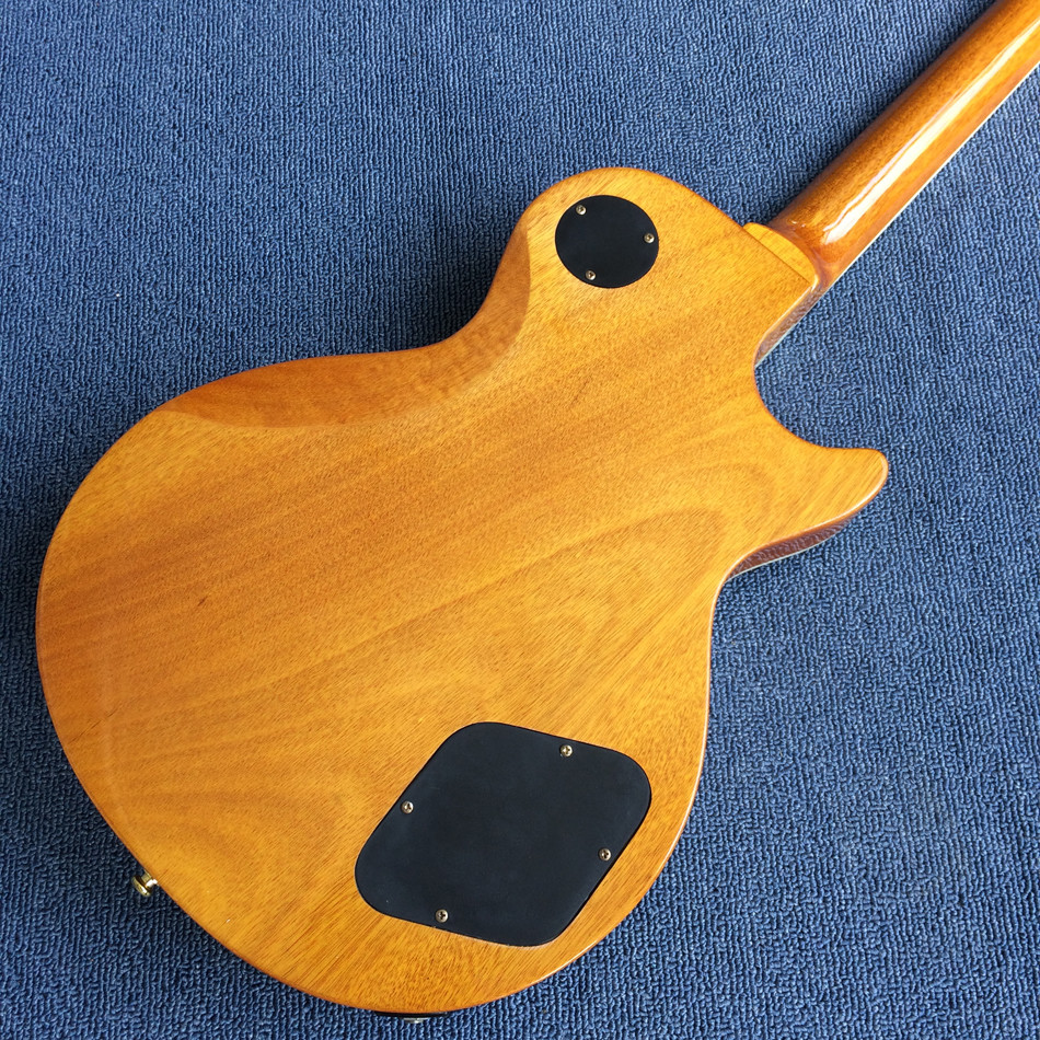 Custom Flamed Maple Top 3 Pickups Left Handed Electric Guitar