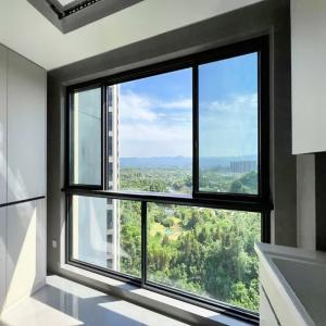 China Aluminum Sliding Windows With 1.1W/ (㎡·K) Grade 9 Thermal Insulation factory