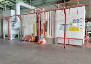 China Steel Substrate Powder Coating Spray Booth Small Footprint Long Service Life factory