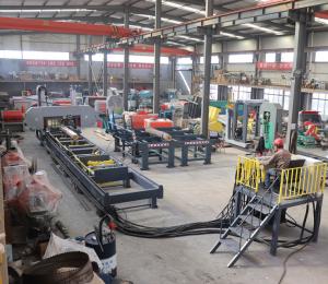 China MJH1200E Automatic Horizontal Portable Sawmill ,Hydraulics Log Cutting Band Saw factory