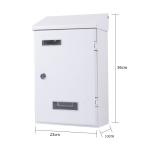 Wall Mount Lockable Modern Outdoor Galvanized Metal Mailbox Letterbox