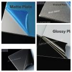 Grained Finish Card Lamination Steel Plate 1.0mm With Round Curved Corners MSP