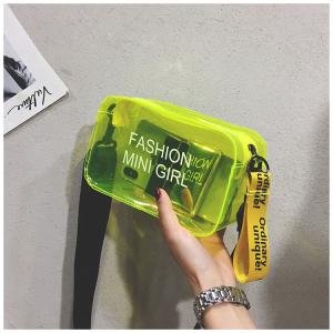 China Summer Jelly Bag Transparent Bag One-Shoulder Portable Fashion Girl Bag Student Original Small Bag Simple And Large factory