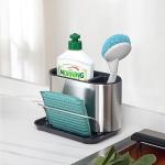 Metal Type Stainless steel kitchen organizer sink organiser drainer rack sponge