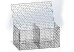 2x1x1m Channeling Works Metal Gabion Baskets Hexagonal Mesh Iron Wire
