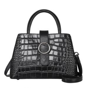 China Fashion Cowhide Bag Women Handbag Alligator Pattern Cow Leather Tote Bags factory