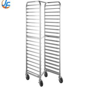 China RK Bakeware China Foodservice NSF 15 Layer 30 Pans SUS304 Baking Tray Trolley Oven Rack Double Rack factory