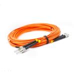 Orange 2.0mm Multimode Duplex LSZH Sc To St Fiber Patch Cable