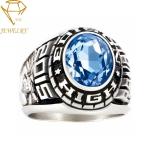 Deep Engraved Stainless Steel Mens Class Rings