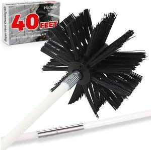 China Nylon 1.3KG Chimney Cleaning Brush 40 Feet Flexible Dryer Vent Cleaning Brush factory