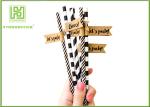 Disposable Colored Paper Straws , Paper Drinking Straws Bulk For Baby Shower 197