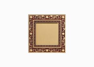 China 220V Vintage Brass Light Switch , 86 Gold metal Solid Brass Switch Plates factory