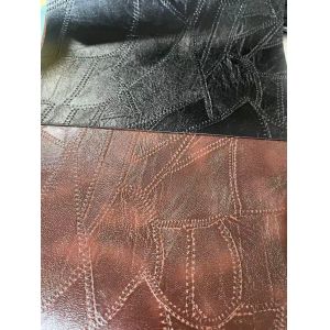 Embossed Pvc Coated Polyester Fabric Waterproof Faux Recyclable