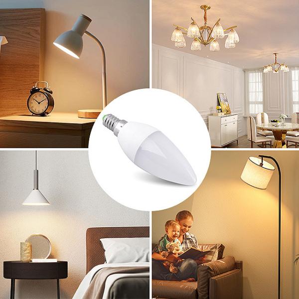 Dimmable LED Light Bulbs E27 E26 E22 RGB Adjustable LED Lamp