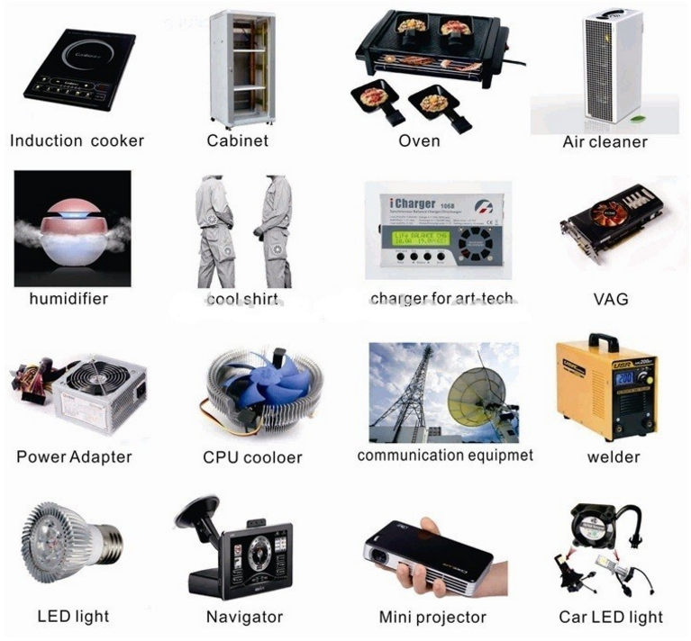 220V brushless axial ac motor industrial electronic fan for air cooler