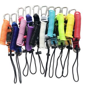 China TPU  coil lanyard 1m length with 316ss carabiner on sale