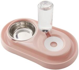 China Double Dog Cat Bowls, Stainless Steel Dog Bowl Cat Food Bowls and Water Feeder with Automatic factory