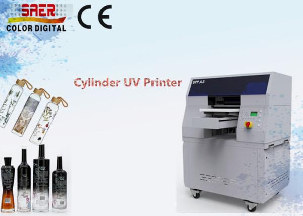 Digital Cylindrical Inkjet Printer Rotary Plastic Bottle Drink Ware Automatic UV