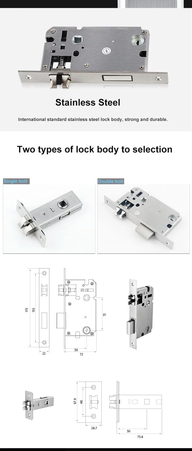 Home Proximity Password Fingerprint Smart Bedroom Door Lock