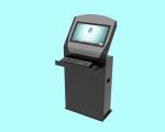 Industrial Floor Standing Touch Screen Self Service Kiosk 19 Inch For Ticket