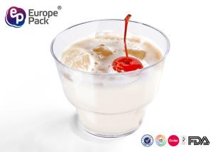 China BPA Free Disposable Plastic Dessert Shot Glasses 0.9Mm Thickness factory