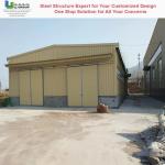 Truss Structure Steel Pre Engineered Buildings PVC Window Roll Up Door
