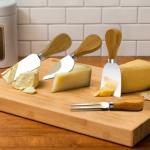 4pcs 6pcs Cheese Knives Set With Wood Handle Stainless Steel