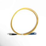 Yellow Optical Fiber Patch Cord 2.00mm SC / UPC - FC / UPC 2.0 Meter 2.00mm