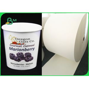 China Biodegradable White PLA / PE Coated Paper For Ice Cream Cups Eco - Friendly on sale
