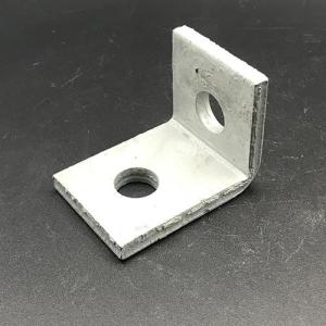China Construction Strut Channel Fittings Angle Two Hole Stainless Steel Strut Fittings factory
