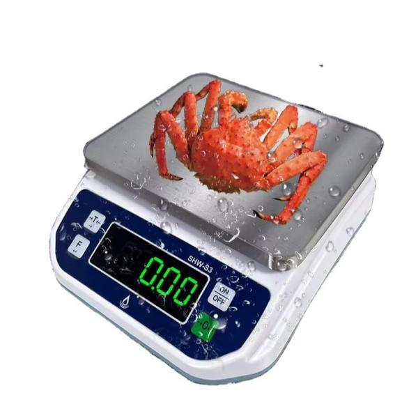6KG Capacity LED Display Waterproof Scale for Food Processing Baking and High