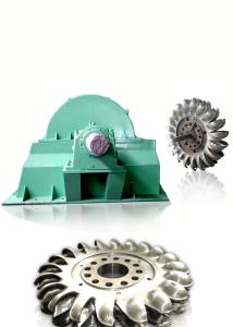 China Head Pelton Turbine For Hydro Power Plant Capacity 5-50t Rated Frequency 50/60Hz Brushless Or Thyristor Excitation Mode factory