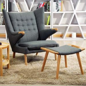 China Hans Wegner Papa Bear Fiberglass Arm Chair Livingroom Use High Density factory