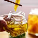 500ml 1000ml Food Grade Glass Pickle Jar Eco Friendly 17.2cm Height