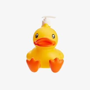 China B.Duck PVC Plastic Toys , Cartoon Yellow Duck Soap Dispenser OEM ODM factory