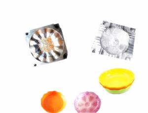 China Fruit Dish Twin Shot Injection Moulding , Vegatable Plate Two Color Injection Molding factory