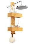 Durable Bathroom Items Bamboo Bath Caddy Wooden Bath Rack Bamboo