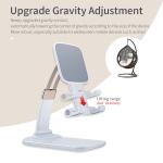 White Black Desktop Mobile Phone Holder Stand Foldable Stable Nonslip
