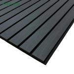 Soundproofing Wall Coverings Black wood slat wall panel for Conference Room