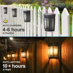Landscape Solar Powered Fence Light Waterproof Mini Garden Decorative