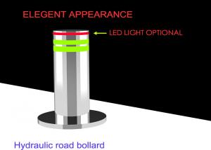 China Electric Mechanical 304 STAINLESS STEEL Automatic Rising Bollards For Anti Terrorist factory