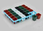 SQUARE DEEP NURSERY POTS plants black,red,green plastic Landmark 4 sizes