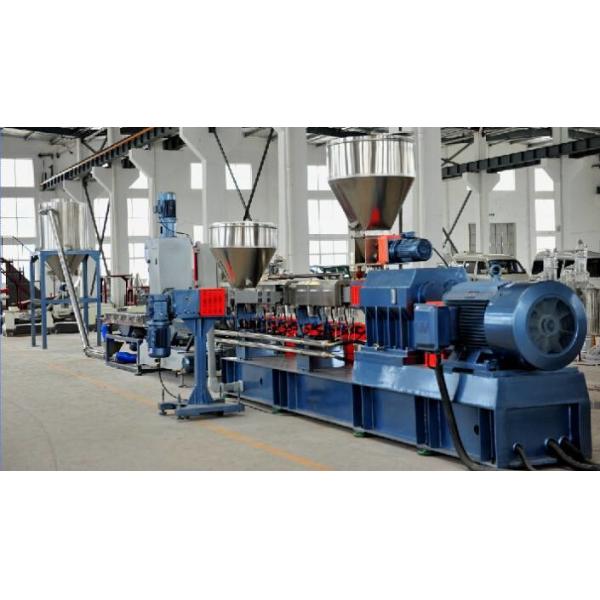 China LDPE Hdpe Double Screw Extruder Machine , PVC PE Corrugated Pipe Making Machine factory