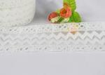 Durable Cotton Embroidery On Nylon Mesh Edging Lace Trim For Baby'S Dress