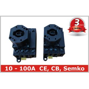 40A Weatherproof 4 Pole Rotary Isolator Safety Disconnect Switch